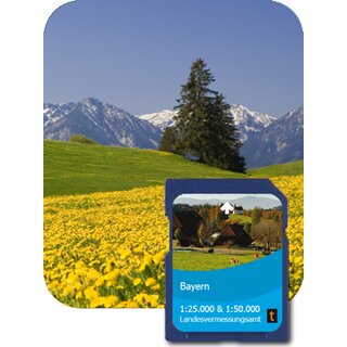 SATMAP SD-Karte Deutschland Bayern 1:25k u. 1:50k