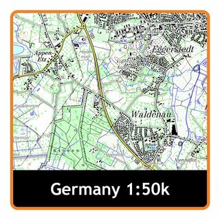 SATMAP SD-Karte Deutschland Baden Württemberg 1:50k u.1:25k