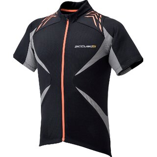 SHIMANO MTB Kurzarmtrikot Explorer Herren Schwarz-Orange