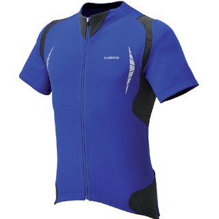 SHIMANO Herren Kurzarmtrikot INSERT, Blau-Schwarz