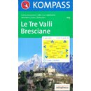 KOMPASS Wanderkarte Le Tre Valli Bresciane WK 103