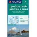 KOMPASS Wanderkarte Liparische Inseln - Isole Eólie o...