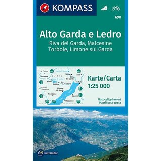 KOMPASS Wanderkarte Alto Garda e Ledro - WK 690