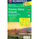 KOMPASS Wanderkarte Firenze - Siena - Chianti - WK 2458