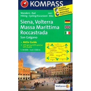 KOMPASS Wanderkarte Siena - Volterra - WK 2462