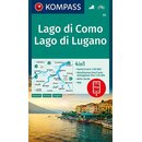 KOMPASS Wanderkarte Lago di Como - Lago di Lugano - WK 91
