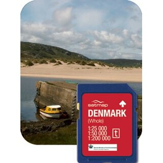 SATMAP SD-Karte Dänemark Gesamt 1:25k u. 1:50k