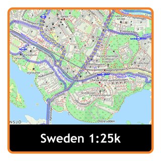 SATMAP SD-Karte Schweden Gesamt Adv. Map 1:25k