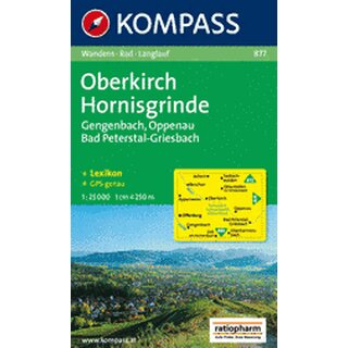 KOMPASS-Wanderkarte Oberkirch- Hornisgrinde WK 877