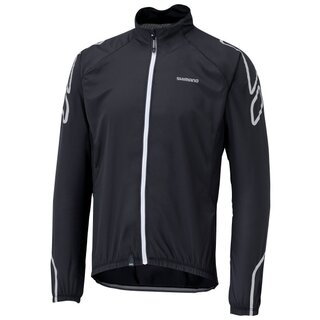 SHIMANO Windjacke Windbreaker Kompakt Herren Schwarz-Weiss Grsse M