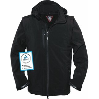 FIFTY FIVE Softshelljacke Zip-Off Power Herren - Black L