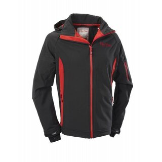 FIFTY FIVE Softshelljacke Geraldton Herren - Schwarz/Rot M