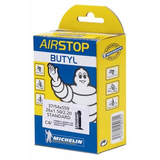 Michelin MTB-Schlauch Airstop Butyl Schlauch, C4 / 26x 1.6-2.1 , Autoventil