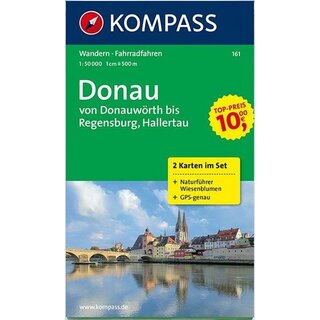 KOMPASS Wanderkarte Donau WK 161