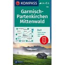 KOMPASS Wanderkarte Garmisch-Partenkirchen - Mittenwald -...