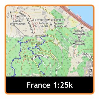 SATMAP SD-Karte Frankreich Rhone Alpes Adventure Maps 1:25k