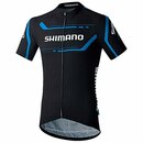SHIMANO Herren Kurzarmtrikot PRINT, Schwarz-Blau