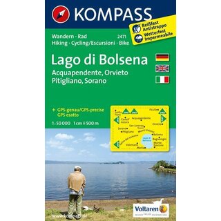 KOMPASS Wanderkarte Lago di Bolsena - WK 2471