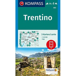 KOMPASS Wanderkarte Trentino - WK 683