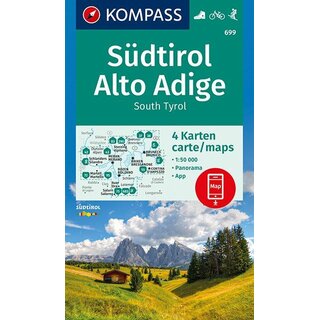 KOMPASS Wanderkarte Suedtirol Alto Adige - WK 699