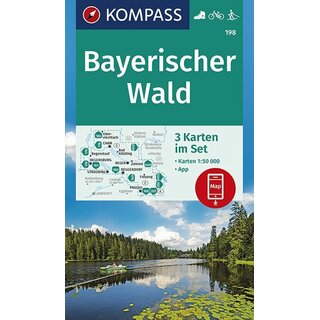 KOMPASS Wanderkarte Bayrischer Wald WK 198