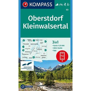 KOMPASS Wanderkarte Oberstdorf Kleinwalsertal WK 03