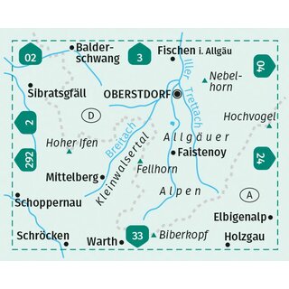 KOMPASS Wanderkarte Oberstdorf Kleinwalsertal WK 03