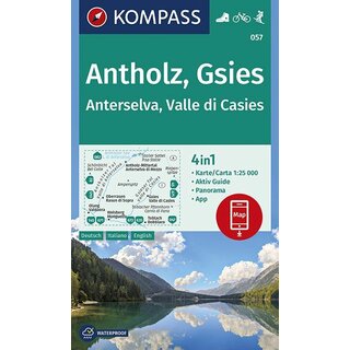 KOMPASS Wanderkarte Antholz Gsies  - WK 057