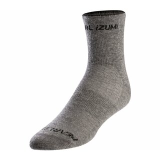 PEARL IZUMI Bike-Socken SMOKED PEARL CORE aus Merino-Wolle- Grau M