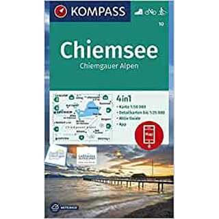 KOMPASS Wanderkarte Chiemsee Chiemgauer Alpen WK 10
