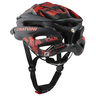 CRATONI MTB-Helm PACER - Black Red Matt S-M (54-58cm)