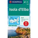 KOMPASS Wanderkarte Isola d Elba -  WK 2468