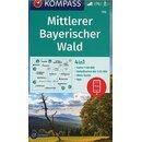 KOMPASS Wanderkarte Mittlerer Bayerischer Wald WK 196