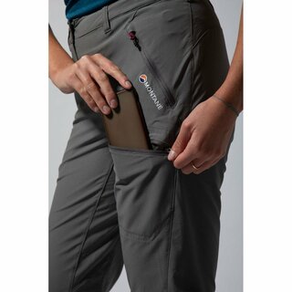 MONTANE DYNO STRETCH MERCURY Capri Hose Damen - Granite