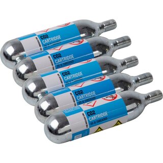 PRO CO2 5x Ersatzpatronensatz CO2 mit Gewinde 25g